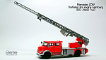 Mercedes L1519 Drehleiter fire engine Hamburg (IXO Atlas) 1\43