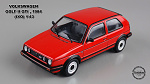 VOLKSWAGEN GOLF II GTI , 1984 (IXO) 1\43