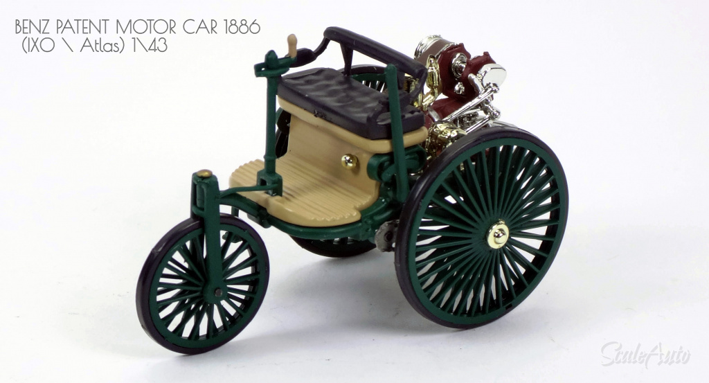 BENZ PATENT MOTOR CAR 1886 (IXO Atlas) 1\43